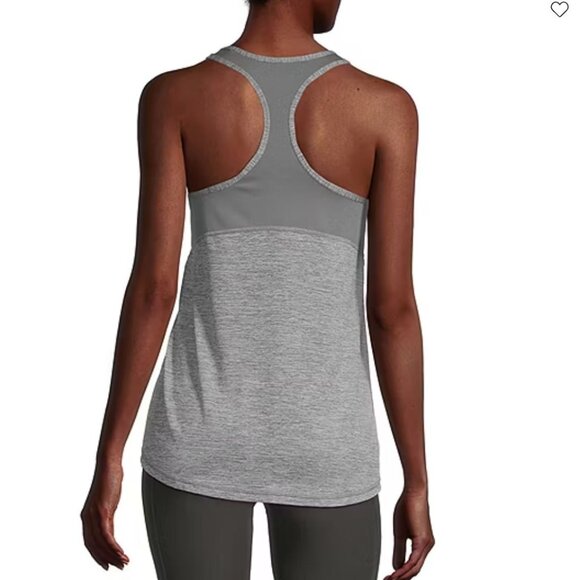Xersion Womens Essential Performance Tank Top Medium Gray Polyester & Spandex - Picture 2 of 5